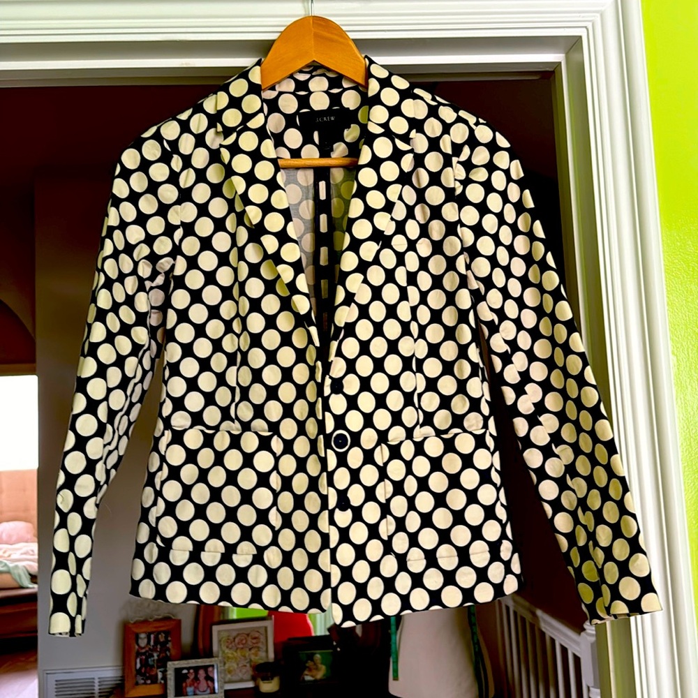 Jcrew Polka Dot Jacket